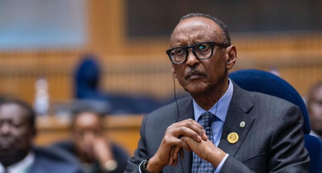 The President of Rwanda, Paul Kagame.